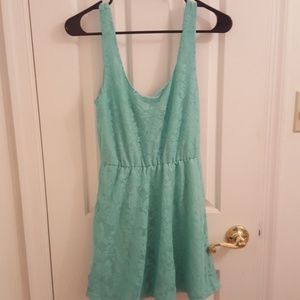 Floral Laced Skater Dress